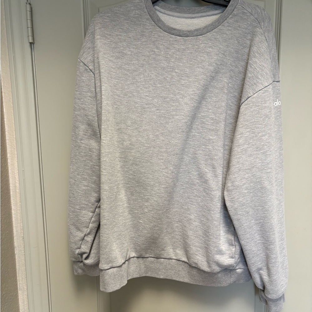 ALO Yoga Gray Oversized Women’s Sweatshirt Size XS